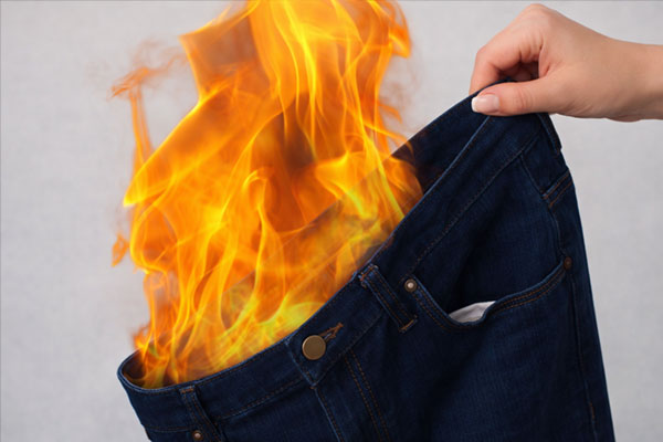 Excuse me Sir, I think your shorts are on fire!